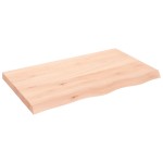 vidaXL Blat de baie, 100x60x(2-6) cm, lemn masiv netratat vidaXL Blat de baie, 100x60x(2-6) cm, lemn masiv netratat