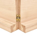 vidaXL Blat de baie, 120x50x(2-6) cm, lemn masiv netratat vidaXL Blat de baie, 120x50x(2-6) cm, lemn masiv netratat