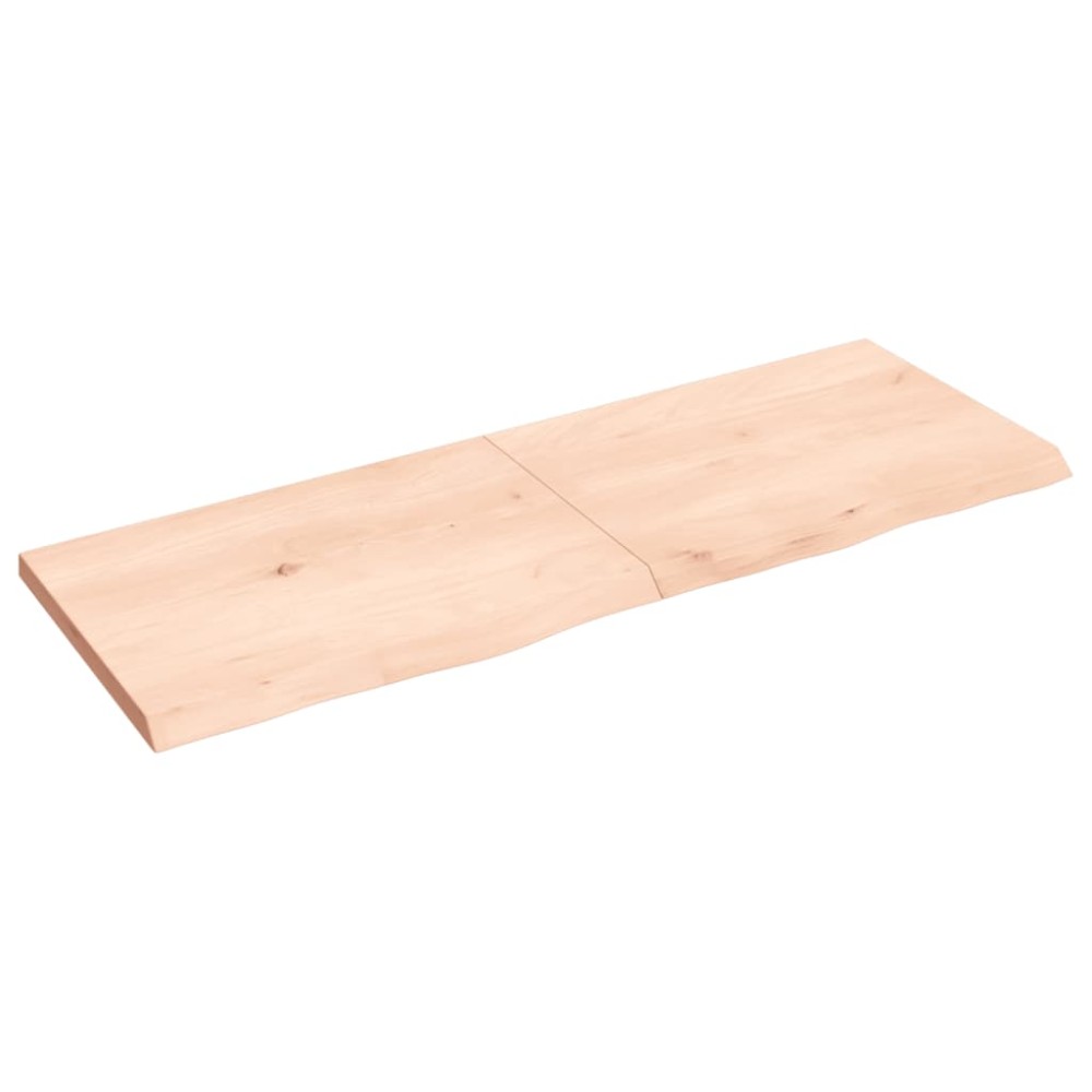 vidaXL Blat de baie, 140x50x(2-4) cm, lemn masiv netratat