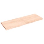 vidaXL Blat de baie, 140x50x(2-4) cm, lemn masiv netratat vidaXL Blat de baie, 140x50x(2-4) cm, lemn masiv netratat
