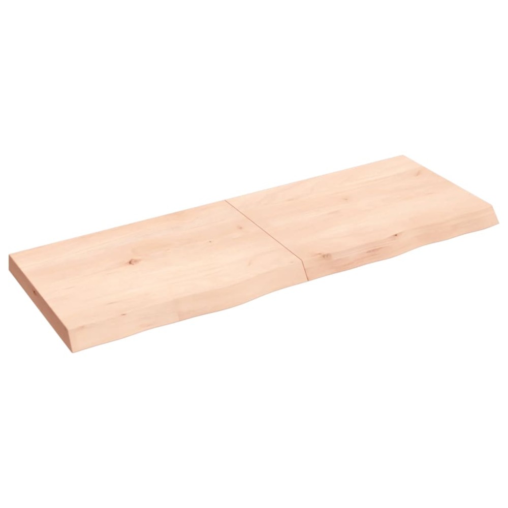 vidaXL Blat de baie, 140x50x(2-6) cm, lemn masiv netratat