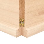 vidaXL Blat de baie, 140x60x(2-4) cm, lemn masiv netratat vidaXL Blat de baie, 140x60x(2-4) cm, lemn masiv netratat