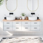 vidaXL Blat de baie, 180x50x(2-6) cm, lemn masiv netratat vidaXL Blat de baie, 180x50x(2-6) cm, lemn masiv netratat