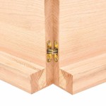 vidaXL Blat de baie, 200x60x(2-6) cm, lemn masiv netratat vidaXL Blat de baie, 200x60x(2-6) cm, lemn masiv netratat