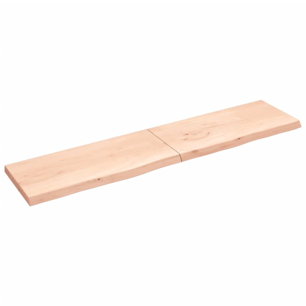 vidaXL Blat de baie, 220x50x(2-6) cm, lemn masiv netratat