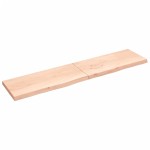 vidaXL Blat de baie, 220x50x(2-6) cm, lemn masiv netratat vidaXL Blat de baie, 220x50x(2-6) cm, lemn masiv netratat