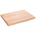 vidaXL Blat de baie, maro deschis, 40x30x2 cm, lemn masiv tratat vidaXL Blat de baie, maro deschis, 40x30x2 cm, lemn masiv tratat