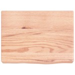 vidaXL Blat de baie, maro deschis, 40x30x(2-6) cm, lemn masiv tratat vidaXL Blat de baie, maro deschis, 40x30x(2-6) cm, lemn masiv tratat