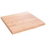 vidaXL Blat de baie, maro deschis, 40x40x2 cm, lemn masiv tratat