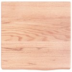 vidaXL Blat de baie, maro deschis, 40x40x(2-4) cm, lemn masiv tratat