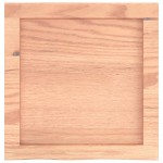 vidaXL Blat de baie, maro deschis, 40x40x(2-6) cm, lemn masiv tratat vidaXL Blat de baie, maro deschis, 40x40x(2-6) cm, lemn masiv tratat