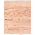 vidaXL Blat de baie, maro deschis, 40x50x2 cm, lemn masiv tratat vidaXL Blat de baie, maro deschis, 40x50x2 cm, lemn masiv tratat