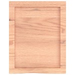vidaXL Blat de baie, maro deschis, 40x50x(2-4) cm, lemn masiv tratat