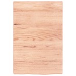 vidaXL Blat de baie, maro deschis, 40x60x2 cm, lemn masiv tratat vidaXL Blat de baie, maro deschis, 40x60x2 cm, lemn masiv tratat