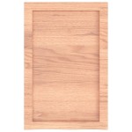 vidaXL Blat de baie, maro deschis, 40x60x(2-6) cm, lemn masiv tratat vidaXL Blat de baie, maro deschis, 40x60x(2-6) cm, lemn masiv tratat