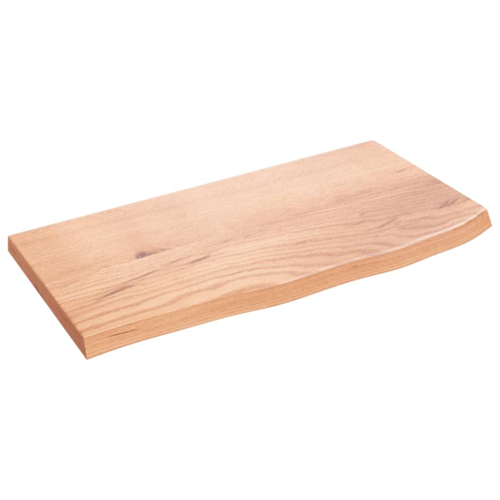 vidaXL Blat de baie, maro deschis, 60x30x2 cm, lemn masiv tratat