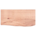 vidaXL Blat de baie, maro deschis, 60x30x(2-6) cm, lemn masiv tratat vidaXL Blat de baie, maro deschis, 60x30x(2-6) cm, lemn masiv tratat