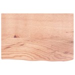 vidaXL Blat de baie, maro deschis, 60x40x2 cm, lemn masiv tratat vidaXL Blat de baie, maro deschis, 60x40x2 cm, lemn masiv tratat