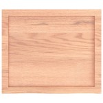 vidaXL Blat de baie, maro deschis, 60x50x(2-6) cm, lemn masiv tratat vidaXL Blat de baie, maro deschis, 60x50x(2-6) cm, lemn masiv tratat