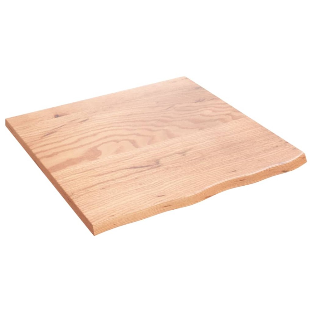 vidaXL Blat de baie, maro deschis, 60x60x2 cm, lemn masiv tratat