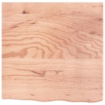 vidaXL Blat de baie, maro deschis, 60x60x(2-4) cm, lemn masiv tratat vidaXL Blat de baie, maro deschis, 60x60x(2-4) cm, lemn masiv tratat