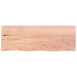 vidaXL Blat de baie, maro deschis, 80x30x2 cm, lemn masiv tratat vidaXL Blat de baie, maro deschis, 80x30x2 cm, lemn masiv tratat