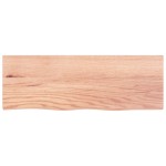 vidaXL Blat de baie, maro deschis, 80x30x(2-4) cm, lemn masiv tratat