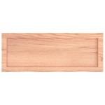 vidaXL Blat de baie, maro deschis, 80x30x(2-4) cm, lemn masiv tratat