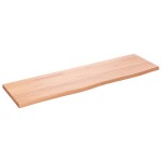 vidaXL Blat de baie, maro deschis, 100x30x2 cm, lemn masiv tratat