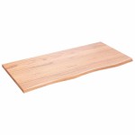 vidaXL Blat de baie, maro deschis, 100x50x2 cm, lemn masiv tratat vidaXL Blat de baie, maro deschis, 100x50x2 cm, lemn masiv tratat