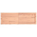 vidaXL Blat de baie, maro deschis, 120x40x(2-4) cm, lemn masiv tratat vidaXL Blat de baie, maro deschis, 120x40x(2-4) cm, lemn masiv tratat