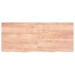 vidaXL Blat de baie, maro deschis, 120x50x(2-4) cm, lemn masiv tratat vidaXL Blat de baie, maro deschis, 120x50x(2-4) cm, lemn masiv tratat