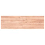 vidaXL Blat de baie, maro deschis, 160x50x(2-4) cm, lemn masiv tratat vidaXL Blat de baie, maro deschis, 160x50x(2-4) cm, lemn masiv tratat