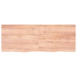 vidaXL Blat de baie, maro deschis, 160x60x(2-4) cm, lemn masiv tratat vidaXL Blat de baie, maro deschis, 160x60x(2-4) cm, lemn masiv tratat