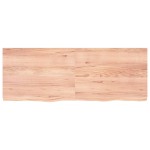 vidaXL Blat de baie, maro deschis, 160x60x(2-6) cm, lemn masiv tratat vidaXL Blat de baie, maro deschis, 160x60x(2-6) cm, lemn masiv tratat