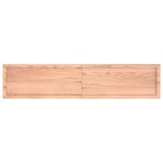 vidaXL Blat de baie, maro deschis, 180x40x(2-6) cm, lemn masiv tratat vidaXL Blat de baie, maro deschis, 180x40x(2-6) cm, lemn masiv tratat