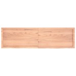 vidaXL Blat de baie, maro deschis, 180x50x(2-6) cm, lemn masiv tratat vidaXL Blat de baie, maro deschis, 180x50x(2-6) cm, lemn masiv tratat