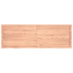vidaXL Blat de baie, maro deschis, 180x60x(2-4) cm, lemn masiv tratat vidaXL Blat de baie, maro deschis, 180x60x(2-4) cm, lemn masiv tratat