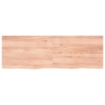 vidaXL Blat de baie, maro deschis, 180x60x(2-6) cm, lemn masiv tratat vidaXL Blat de baie, maro deschis, 180x60x(2-6) cm, lemn masiv tratat