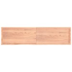 vidaXL Blat de baie, maro deschis, 200x50x(2-6) cm, lemn masiv tratat