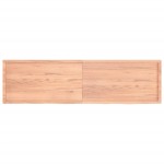 vidaXL Blat de baie, maro deschis, 220x60x(2-6) cm, lemn masiv tratat