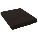 vidaXL Blat de baie, maro închis, 40x50x(2-6) cm, lemn masiv tratat vidaXL Blat de baie, maro închis, 40x50x(2-6) cm, lemn masiv tratat