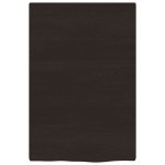 vidaXL Blat de baie, maro închis, 40x60x2 cm, lemn masiv tratat vidaXL Blat de baie, maro închis, 40x60x2 cm, lemn masiv tratat