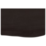 vidaXL Blat de baie, maro închis, 60x50x(2-4) cm, lemn masiv tratat vidaXL Blat de baie, maro închis, 60x50x(2-4) cm, lemn masiv tratat