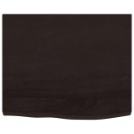 vidaXL Blat de baie, maro închis, 60x60x(2-4) cm, lemn masiv tratat vidaXL Blat de baie, maro închis, 60x60x(2-4) cm, lemn masiv tratat