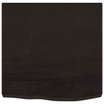 vidaXL Blat de baie, maro închis, 60x60x(2-6) cm, lemn masiv tratat vidaXL Blat de baie, maro închis, 60x60x(2-6) cm, lemn masiv tratat