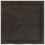 vidaXL Blat de baie, maro închis, 60x60x(2-6) cm, lemn masiv tratat vidaXL Blat de baie, maro închis, 60x60x(2-6) cm, lemn masiv tratat