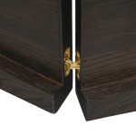 vidaXL Blat de baie, maro închis, 120x40x(2-4) cm, lemn masiv tratat vidaXL Blat de baie, maro închis, 120x40x(2-4) cm, lemn masiv tratat