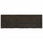 vidaXL Blat de baie, maro închis, 120x40x(2-6) cm, lemn masiv tratat