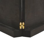 vidaXL Blat de baie, maro închis, 120x40x(2-6) cm, lemn masiv tratat